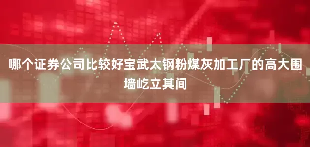 哪个证券公司比较好宝武太钢粉煤灰加工厂的高大围墙屹立其间