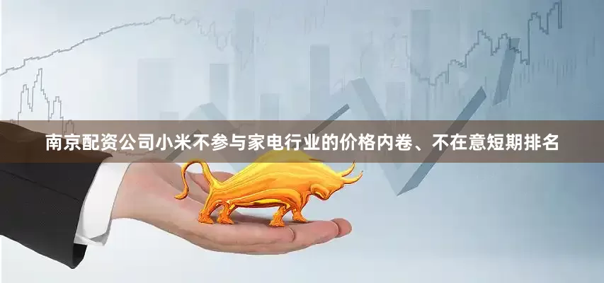 南京配资公司小米不参与家电行业的价格内卷、不在意短期排名