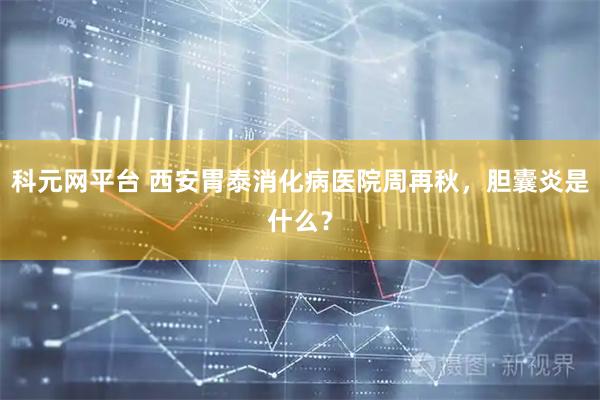 科元网平台 西安胃泰消化病医院周再秋，胆囊炎是什么？